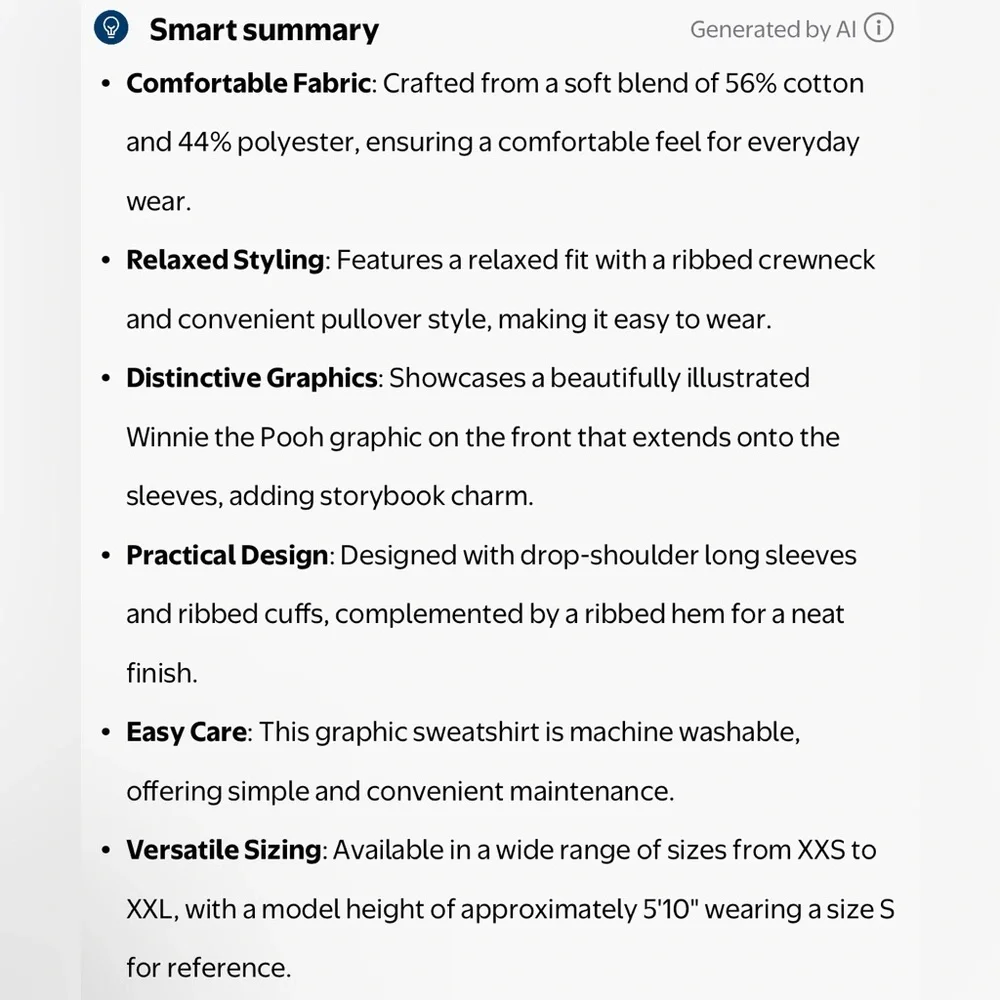 Women’s Graphic Sweatshirt Disney Winnie the Pooh - Picture 6 of 6